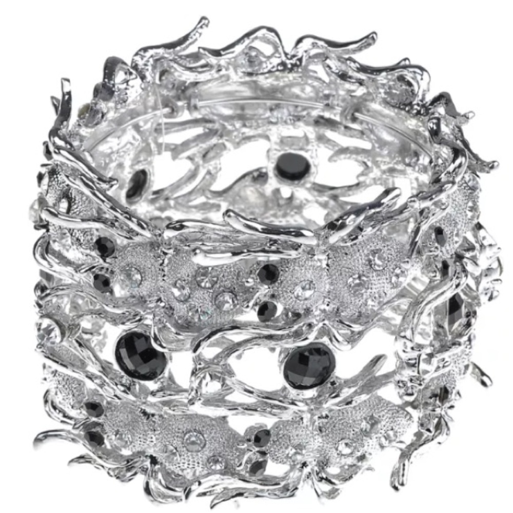 - Spider Bug Silver Wrap Cuff! NEW!